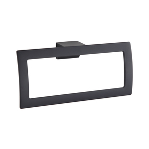 Ensemble d'accessoires de salle de bain en alliage de zinc noir, porte-serviettes mural moderne de luxe - Product Image 3