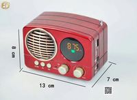 Radio rétro vintage MEIER M-163BT FM AM SW 3 bandes, radio rechargeable avec lecteur MP3 USB SD TF, haut-parleur Bluetooth