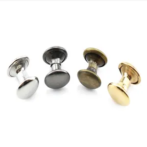 Clous tubulaires métalliques à double capuchon avec pince à poinçonner et kit d'outils <span class=keywords><strong>de</strong></span> fixation pour rivets en cuir - Product Image 2