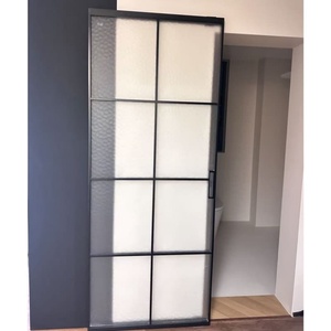 Hiện đại nhôm đôi kính tempered glass ma trượt nhập cửa Hidden theo dõi thiết kế tối giản âm thanh-bằng chứng cho ngôi nhà - Product Image 3