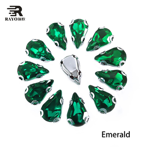 Shaped Flat Back Crystal Rhinestone Loose Sew on <strong>Stone</strong> Decoration Glass Metal <strong>Claw</strong> <strong>Setting</strong> Rhinestone - Product Image 2