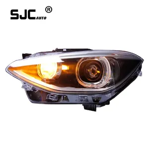 SJC pour BMW série 1 F20 assemblage de phares nouvellement amélioré transformer led équipé angel eye feux de jour