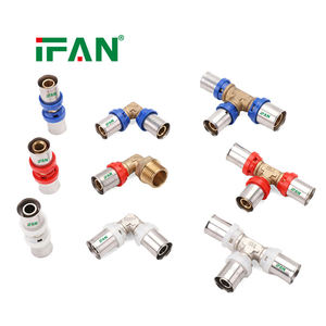 IFAN Produits Tendance Raccords de Pression en Laiton pour <span class=keywords><strong>Plomberie</strong></span> Personnalisés Raccords de Pression pour Tuyaux PEX <span class=keywords><strong>Multicouche</strong></span> 16-32mm - Product Image 6