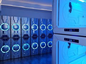 WE Airport Room Sleeping Pods Literas de lujo japonés Cápsula eléctrica Cama de hotel Sleep Box Sleep Pod - Product Image 3