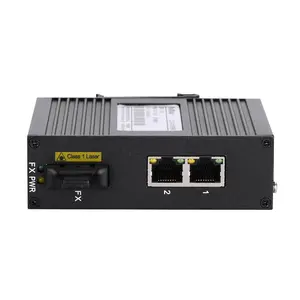 InMax Manufacturer 2 layer 10/100Mbase 3 ports fiber media converter industrial optical ethernet switch for cctv camera