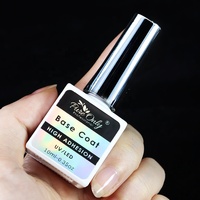 Vernis à ongles Gel, couche de Base, supérieure, pur, aucun nettoyage, aucune lingette, couleur Chrome, Uv, Led