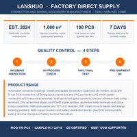 Kit de connecteurs à sertir thermorétractables en plastique étamé, étanches, pour câbles électriques, applications marines et automobiles