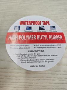 Ruban <span class=keywords><strong>de</strong></span> caoutchouc butyle super collant pour tuyau <span class=keywords><strong>de</strong></span> toit sous-sol cuisine extérieur <span class=keywords><strong>calfeutrage</strong></span> étanchéité pour usage extérieur - Product Image 2