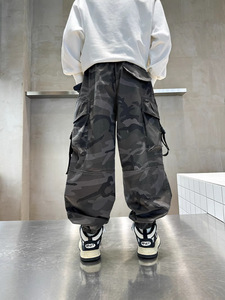 <span class=keywords><strong>Pantalon</strong></span> de camouflage décontracté en coton pour garçons vêtements de printemps et d'automne pour enfants de 4 à <span class=keywords><strong>12</strong></span> <span class=keywords><strong>ans</strong></span> <span class=keywords><strong>pantalon</strong></span> <span class=keywords><strong>cargo</strong></span> avec coupe confortable - Product Image 2