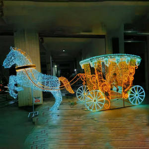 Sculptures lumineuses <span class=keywords><strong>de</strong></span> Noël 3D et motifs lumineux / Grandes décorations lumineuses extérieures pour parcs, paysages, centres commerciaux, hôtels, décorations <span class=keywords><strong>de</strong></span> Noël - Product Image 4