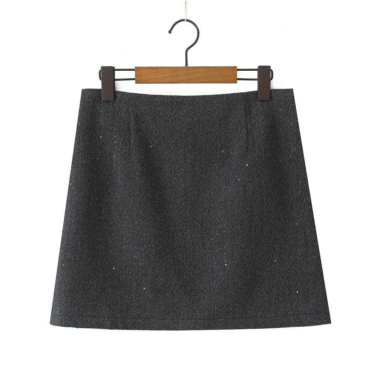 กระโปรงมิดิสีเทา Galaxy