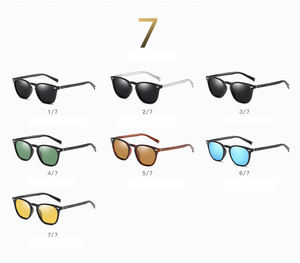 2025新着ユニセックスTR90 + CP偏光サングラススタイリッシュなヴィンテージラウンドフレーム快適なロゴ小さなMOQ - Product Image 3