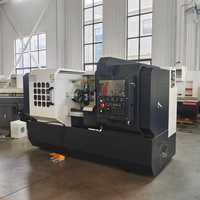 Torno CNC de Alta Precisión, Torno CNC Horizontal de Bancada Plana CK6140 con Control Fanuc
