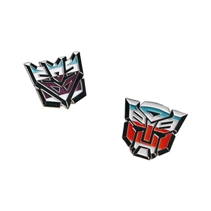 Tùy chỉnh mát mẻ và đẹp trai máy biến áp Lừa Dối Autobot Optimus Prime men pins Trâm Bạc Nickel mạ kim loại pins - Product Image 1