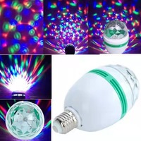 E27 3W Auto rotatif Led ampoule Disco fête noël atmosphère lampe couleur ampoule projecteur
