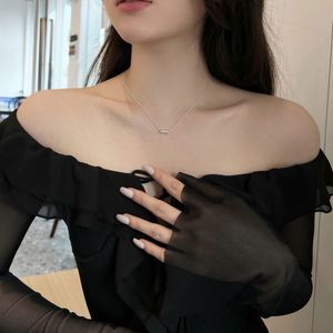 Dylam personalizado grabado letra colgante nombre personalizado Id joyería suerte <span class=keywords><strong>Belif</strong></span> S925 estéreo collar de plata para Wome chica regalo - Product Image 5