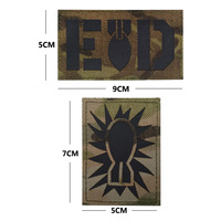 Patch de camouflage réfléchissant pour bras, badge thermocollant IR à velcro, patch d'épaule pour veste, sac à dos, chapeau, accessoires vestimentaires