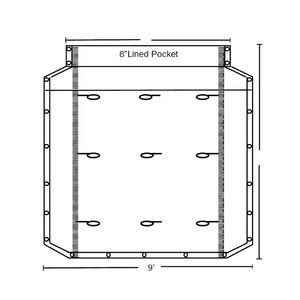 NCF 18 Oz. Vinilo impermeable negro Lona de asfalto de 7 pies de ancho Lona de camión de asfalto <span class=keywords><strong>para</strong></span> camiones volquete de 12 a 26 pies Cama - Product Image 4