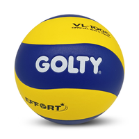 Ballon de volley-ball GOLTY VL-1006 taille 5, poids 260-280 g et circonférence 650-670 mm, adapté à l'entraînement, antidérapant, en PVC laminé