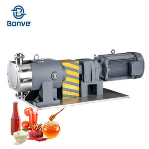 Pompe industrielle à lobes rotatifs 2.2KW pour aliments avec protections de sécurité pour le chocolat, le sirop et les pâtes - Product Image 1