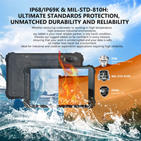 Tableta Android robusta industrial K8 Active con tarjeta SIM, IP68 a prueba de agua para navegación en exteriores, mini PC, portátiles, lector electrónico