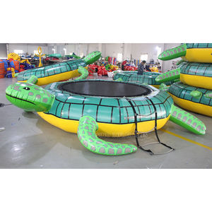 3 mètres de diamètre. Grand trampoline aquatique gonflable en forme de tortue pour enfants et adultes, fabriqué en matériau résistant de l'usine Sino Inflatables - Product Image 3