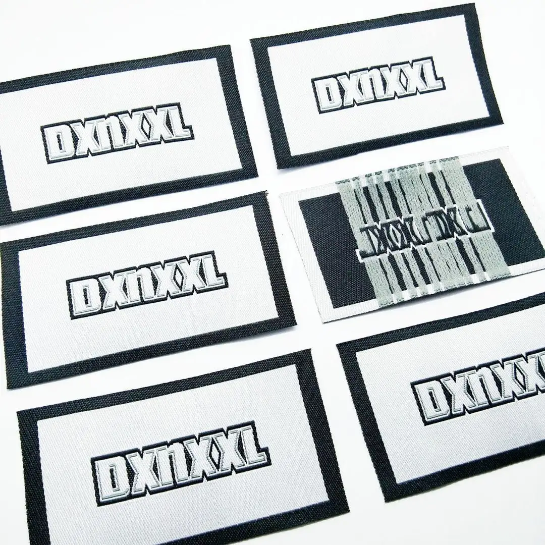 Aangepaste Geweven Label Kleding Labels Merknaam Geweven Kledinglabels Voor Kleding