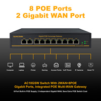Router VPN Gigabit Multi-WAN Empresarial de 8 Puertos PoE, Firewall Inteligente, Gateway, Balanceo de Carga, SD-WAN, Red Empresarial, QoS