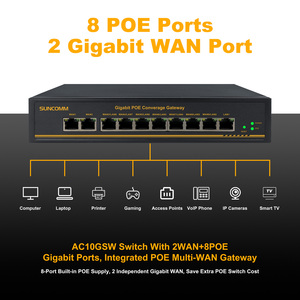 Routeur VPN Gigabit Multi-<span class=keywords><strong>WAN</strong></span> d'entreprise 8 ports PoE, passerelle pare-feu intelligente, équilibrage de charge, <span class=keywords><strong>SD</strong></span>-<span class=keywords><strong>WAN</strong></span>, réseau professionnel, QoS - Product Image 2