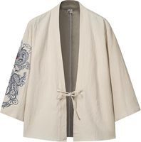 Fabrication sur mesure OEM ODM de manteaux Happi écologiques imprimés, uniformes d'équipe, kimonos japonais, cardigans