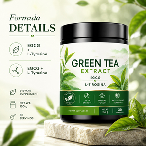 New Green Tea Extract EGCG L-Tyrrosine 60% L-Theanine Polyphenol-Rich 1000mg Antioxidant Immune Support Metabolism Boost Powder - Product Image 5