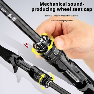 Caña de Pescar Comere Lei Ling Thorn de 2 Piezas, Ligera, de Carbono, para Pesca <span class=keywords><strong>en</strong></span> Agua Profunda, de Largo Alcance, Multiusos, con Sonido Mecánico y Sonido M-Tone - Product Image 2
