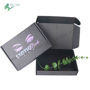 定制豪华纸板化妆品黑纸包装纸盒礼品包装盒 - Product Image 6