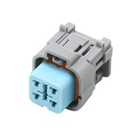Sensor de Oxígeno de Combustible de 4 Vías CNKF 6189-6887, Conector Automotriz con Carcasa Gris para Bomba