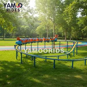 Mini Montañ<span class=keywords><strong>a</strong></span> Rusa Comercial para Parques Temáticos/Tren Metálico de Tamaño Real con Diseño de Dragón - Product Image 2