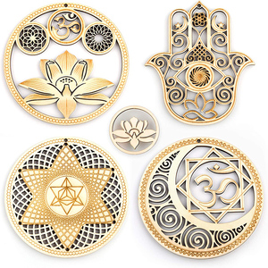 Fabricants de décoration en <span class=keywords><strong>bois</strong></span> découpé au laser sur mesure <span class=keywords><strong>mandala</strong></span> en <span class=keywords><strong>bois</strong></span> sculpté tenture murale en <span class=keywords><strong>bois</strong></span> pour la maison - Product Image 6