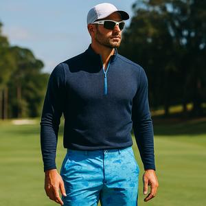 Custom Design 92 Polyester 8 Spandex Outdoor Casual Breathable Lightweight <b>Stretch</b> Comfort Men's Performance <b>Golf</b> <b>Shorts</b> - Product Image 4