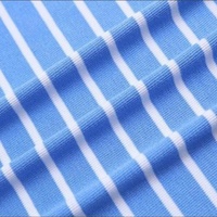 Tissu tricoté double face teint sur mesure 62% polyester 32% rayonne 6% élasthanne 240 g/m² 160 cm de large pour vêtements de mode