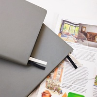 Carnets de notes A4/B5/A5 en cuir PU souple de haute qualité, impression personnalisée, bords dorés