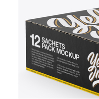 Cajas de papel revestido ecológicas rectangulares pequeñas, carpetas plegables de lámina dorada con logotipo personalizado para embalaje de regalo de bebidas en relieve