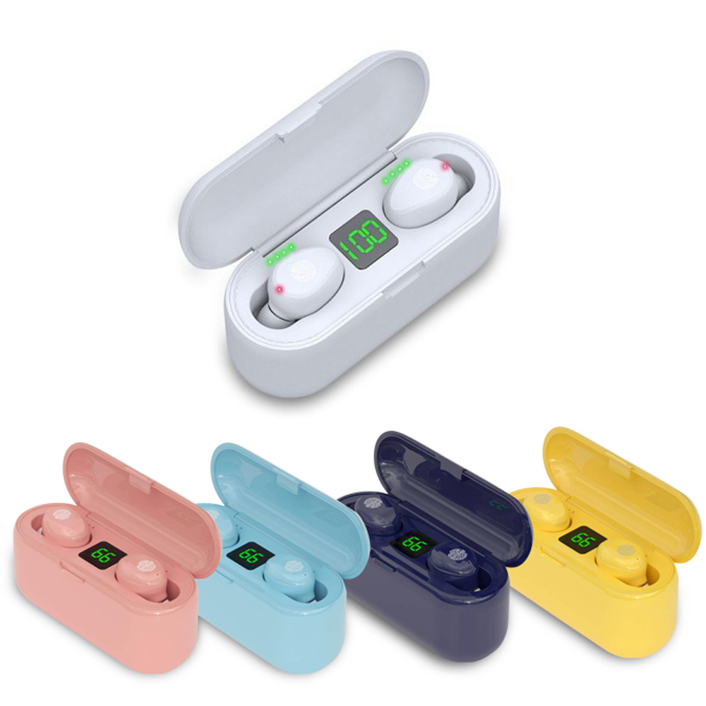 Лидер продаж, беспроводные наушники F9 Macaron с сенсорным управлением и низкой задержкой, BT 5,0 TWS, игровые спортивные наушники-вкладыши