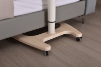 Bureau mobile réglable en hauteur, plateau inclinable avec support pour livre, table d'ordinateur portable pliable à roulettes pour la maison, l'étude et le bureau