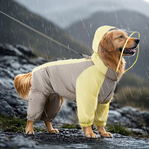 Jas hujan anjing besar anjing, besar tahan air sederhana <span class=keywords><strong>Golden</strong></span> <span class=keywords><strong>Retriever</strong></span> Labrador luar ruangan perjalanan pakaian anjing peliharaan - Product Image 1