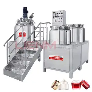 OEM Vacuum Cosmetic Emulsifying Machine Homogenizer Automatic Cake Gel Emulsifier Making Machine Cream Paste Emulsifier Machine