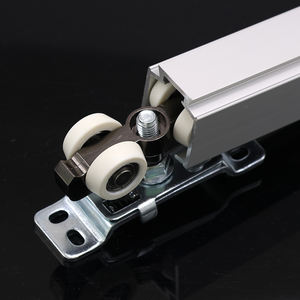 Rail de poulie de porte en bois de rouleau de cintre de roue suspendue bidirectionnelle hydraulique robuste et durable - Product Image 3