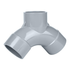 Raccord en T à flexion lente en CPVC résistant à la corrosion à haute température Rongsheng, type Y, tuyau d'eau, gris clair, tuyaux composites d'ingénierie - Product Image 1