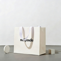 Luxury Brand Shopping Boutique Recycle <strong>Best</strong> <strong>Selling</strong> Custom logo Printing Reusable Shopping Paper Bag With Ribbon Handle