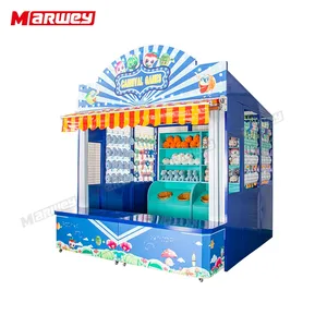 Factory Price Theme Park Interactive Tub Toss Game Carnival Booth Basket Carnival Game Tourist Spot Carnival Booth For Sale