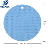 Tapis de table décoratif antidérapant en silicone de qualité alimentaire, couleur personnalisée, pour la cuisine.