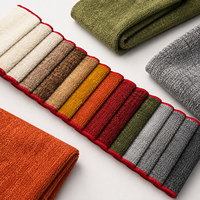Tissu d'ameublement en chenille tissée 100 % polyester, multicolore, de luxe, épais, écologique, pour canapé et coussin, vente en gros